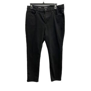 ANA A New Approach Women's Black High Rise Skinny Ankle Jeans Size 12